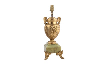 Lot 524 - A GILT METAL NEOCLASSICAL VASE, LATE 19TH/ EARLY 20TH CENTURY