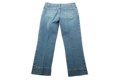 Lot 96 - Dolce & Gabbana Blue Cropped Jeans - Size 40