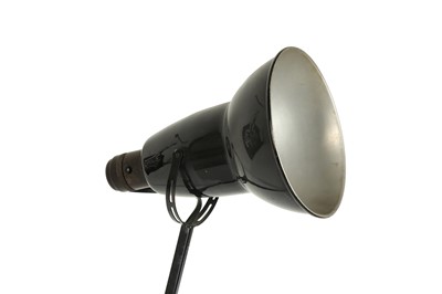 Lot 225 - LIGHTING: A BLACK ANGLEPOISE LAMP