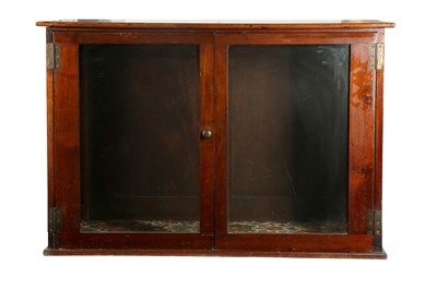 Lot 218 - DISPLAY CABINET: A MAHOGANY AND GLASS  SHOP DISPLAY CABINET, 19TH CENTURY
