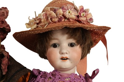 Lot 162 - DOLLS: A SIMON AND HALBIG BISQUE HEAD DOLL, EARLY 20TH CENTURY