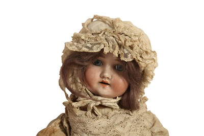 Lot 162 - DOLLS: A SIMON AND HALBIG BISQUE HEAD DOLL, EARLY 20TH CENTURY