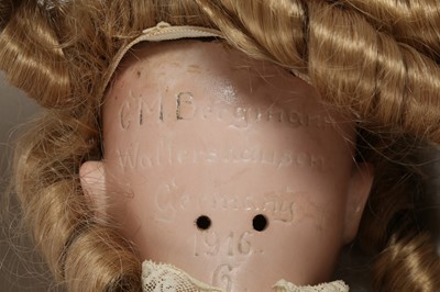 Lot 166 - DOLLS: A C.M. BERGMANN DOLL, EARLY 20TH CENTURY