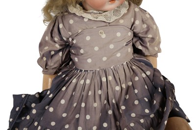 Lot 167 - DOLLS: A JOHANN DANIEL KESTNER (JDK) BISQUE HEADED DOLL, EARLY 20TH CENTURY