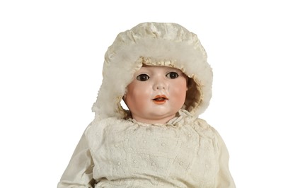 Lot 169 - DOLLS: AN ARMAND MARSEILLE BISQUE HEADED DOLL, EARLY 20TH CENTURY