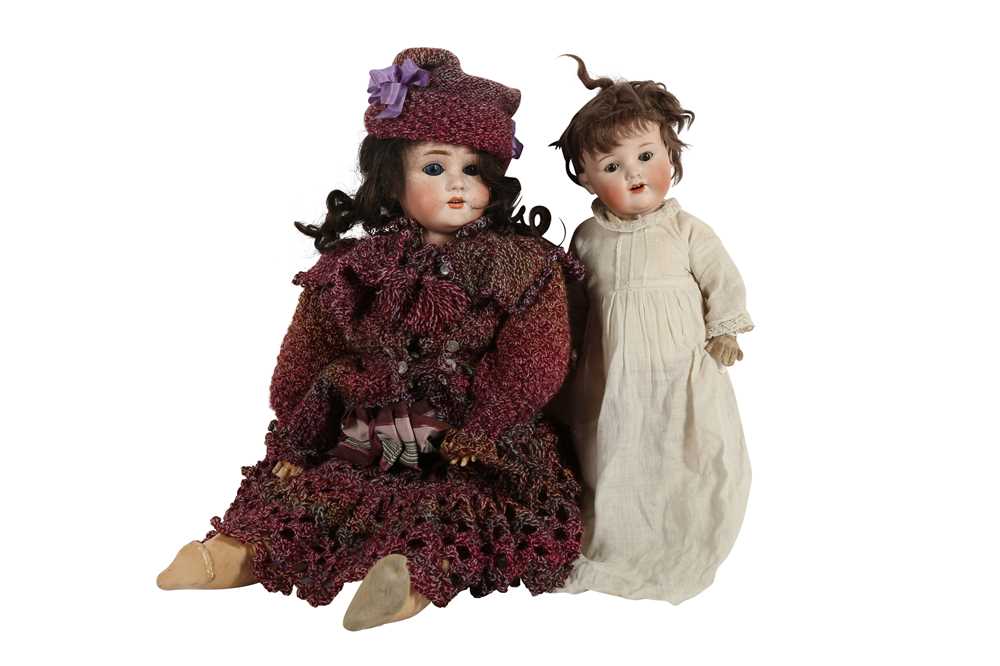 Lot 174 - DOLLS: AN ARMAND MARSEILLE BISQUE HEAD DOLL, EARLY 20TH CENTURY