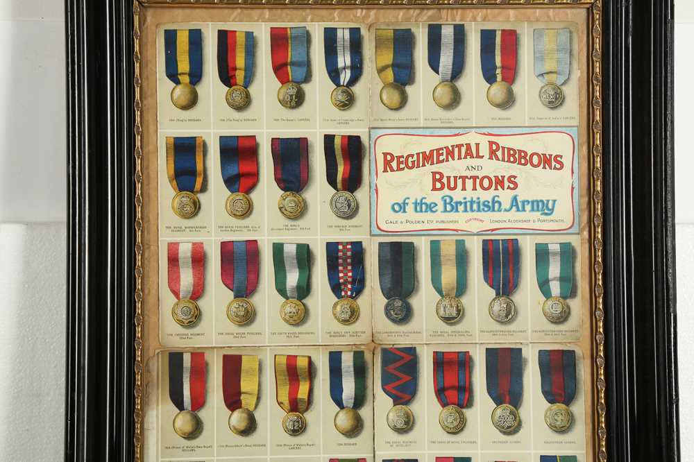 Lot 199 - COLLECTABLES: REGIMENTAL RIBBONS AND BUTTONS