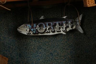 Lot 258 - DIORAMA: A DIORAMA OF A FISH SHOP MARKET STALL ENTITLED NORTH'S FRESH LOBSTERS, 20TH CENTURY