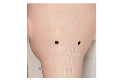 Lot 186 - DOLLS: AN ARMAND MARSEILLE 390 BISQUE DOLL HEAD, EARLY 20TH CENTURY