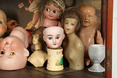 Lot 186 - DOLLS: AN ARMAND MARSEILLE 390 BISQUE DOLL HEAD, EARLY 20TH CENTURY