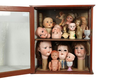 Lot 186 - DOLLS: AN ARMAND MARSEILLE 390 BISQUE DOLL HEAD, EARLY 20TH CENTURY