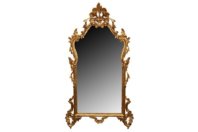 Lot 17 - A 19TH CENTURY STYLE ITALIAN CARVED GILTWOOD PIER MIRROR, CIRCA 1972