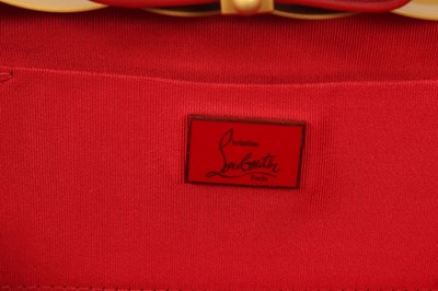 Lot 12 - Christian Louboutin Red Eel Clutch Bag