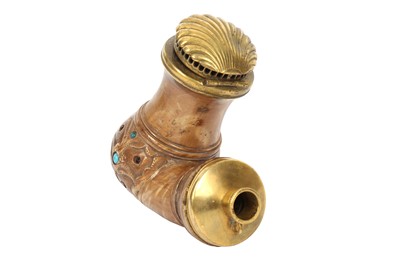 Lot 316 - AN ENCRUSTED OTTOMAN MEERSCHAUM PIPE