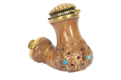 Lot 316 - AN ENCRUSTED OTTOMAN MEERSCHAUM PIPE