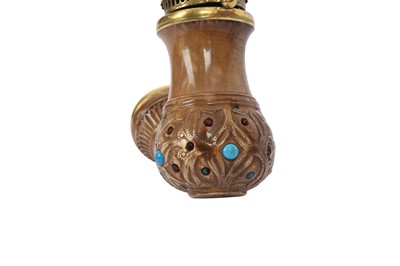 Lot 316 - AN ENCRUSTED OTTOMAN MEERSCHAUM PIPE