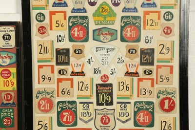 Lot 221 - COLLECTABLES: A COLLECTION OF RETAIL PRICE LABELS, 20TH CENTURY