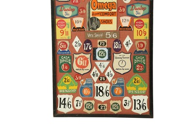 Lot 221 - COLLECTABLES: A COLLECTION OF RETAIL PRICE LABELS, 20TH CENTURY