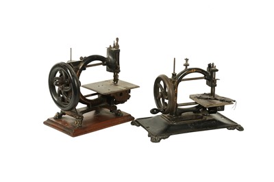 Lot 241 - HABERDASHERY: AN ENGLISH TABLE MOUNTED SEWING MACHINE BY THE ROYAL SEWING MACHINE COMPANY LIMITED