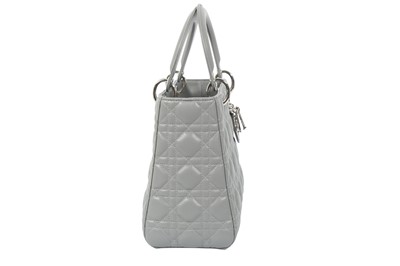 Lot 70 - Christian Dior Grey Lady Dior Medium Bag
