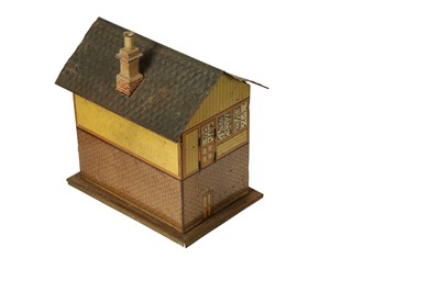 Lot 204 - TOYS: A GERMAN TIN PLATE SIGNAL, LATE 19TH/EARLY 20TH CENTURY