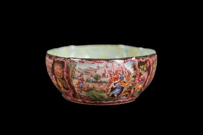 Lot 30 - A LATE 19TH CENTURY VIENNESE ENAMEL BOWL