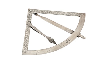 Lot 362 - A FINELY ENGRAVED SILVER TOLA (VEDIC UNIT) MEASURING INSTRUMENT