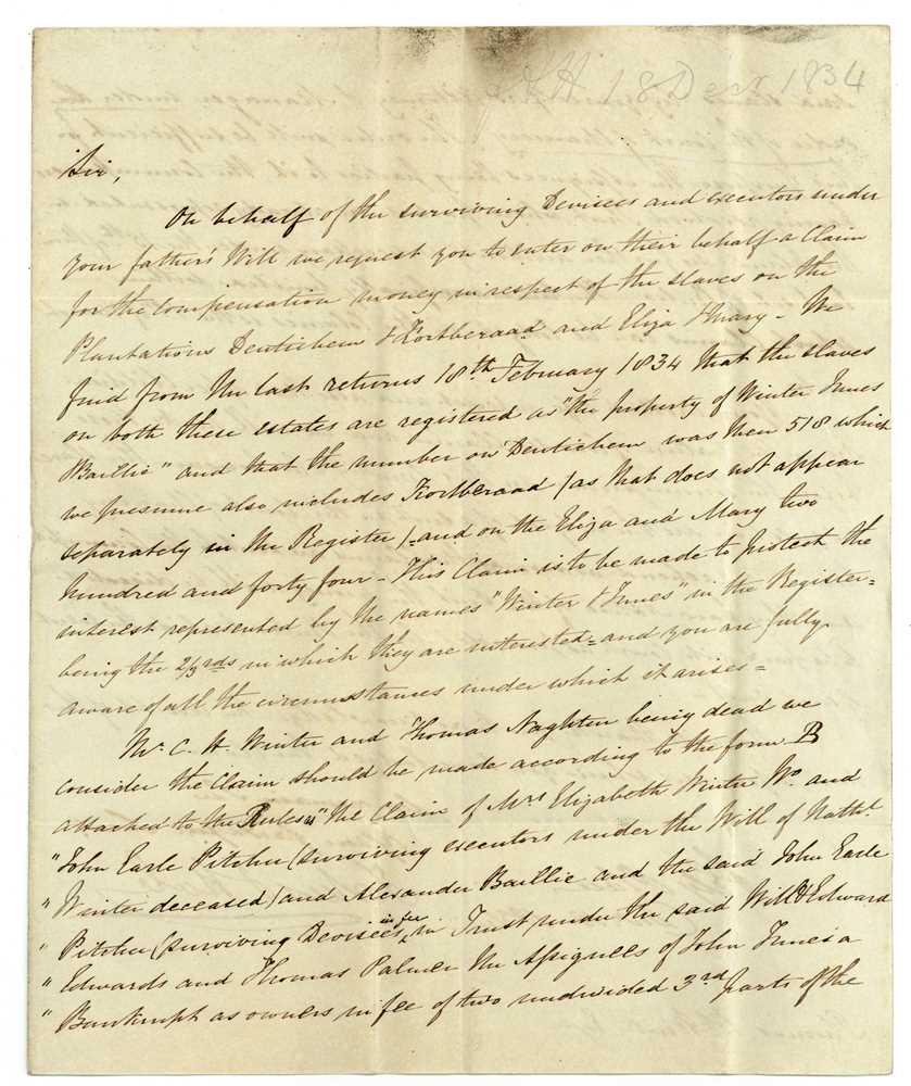 Lot 1272 Slavery. British Guiana