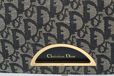 Lot 125 - Christian Dior Blue Monogram Oblique Malice Flap Bag