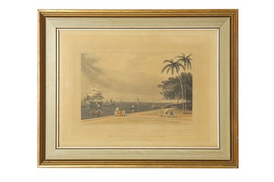Lot 734 - 'VIEW OF CALCUTTA FROM THE GARDEN REACH': AN AQUATINT BY THOMAS AND WILLIAM DANIELL