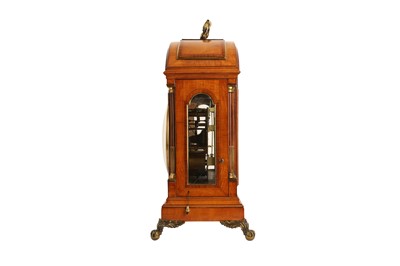 Lot 312 - A FINE AND RARE LATE 18TH CENTURY SATINWOOD TABLE CLOCK BY THOMAS WRIGHT, 'WATCHMAKER TO THE KING'