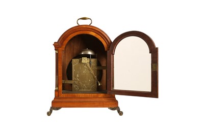 Lot 312 - A FINE AND RARE LATE 18TH CENTURY SATINWOOD TABLE CLOCK BY THOMAS WRIGHT, 'WATCHMAKER TO THE KING'