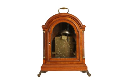 Lot 312 - A FINE AND RARE LATE 18TH CENTURY SATINWOOD TABLE CLOCK BY THOMAS WRIGHT, 'WATCHMAKER TO THE KING'