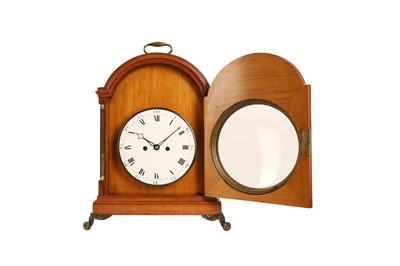 Lot 312 - A FINE AND RARE LATE 18TH CENTURY SATINWOOD TABLE CLOCK BY THOMAS WRIGHT, 'WATCHMAKER TO THE KING'