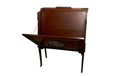 Lot 136 - A 19th Century mahogany cabinet for storing albums and portfolios