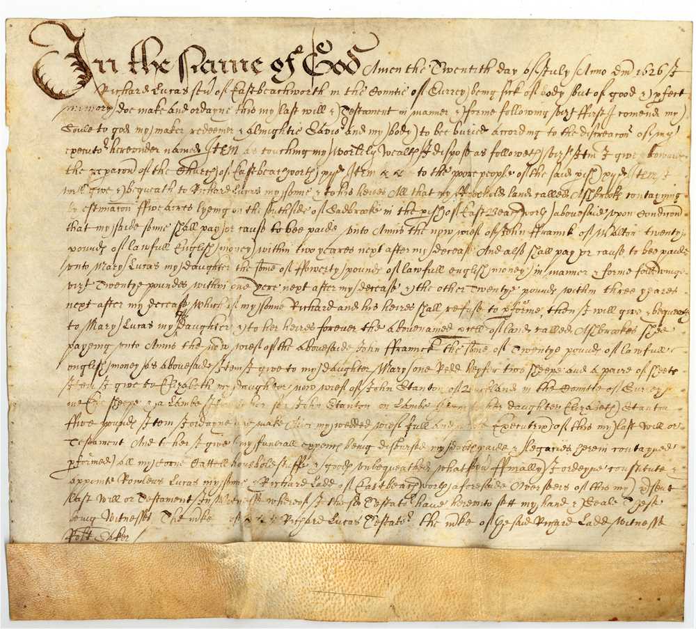 Lot 1518 - Early Mss Legal documents.