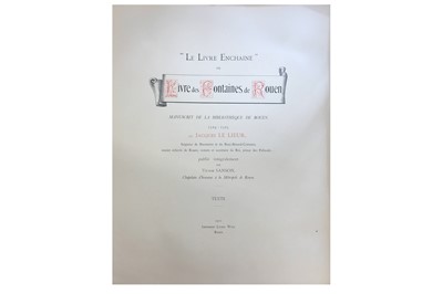 Lot 1608 - Miscellany.- Le Lieur (Jacques) Livre des Fontaines de Rouen, 1525 [1911]