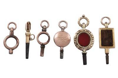 Lot 645 - A COLLECTION OF POCKET WATCH KEYS, LATE 19TH TO EARLY 20TH CENTURY
