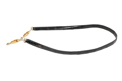Lot 326 - Hermes Black Shiny Crocodile Kelly Selier 28
