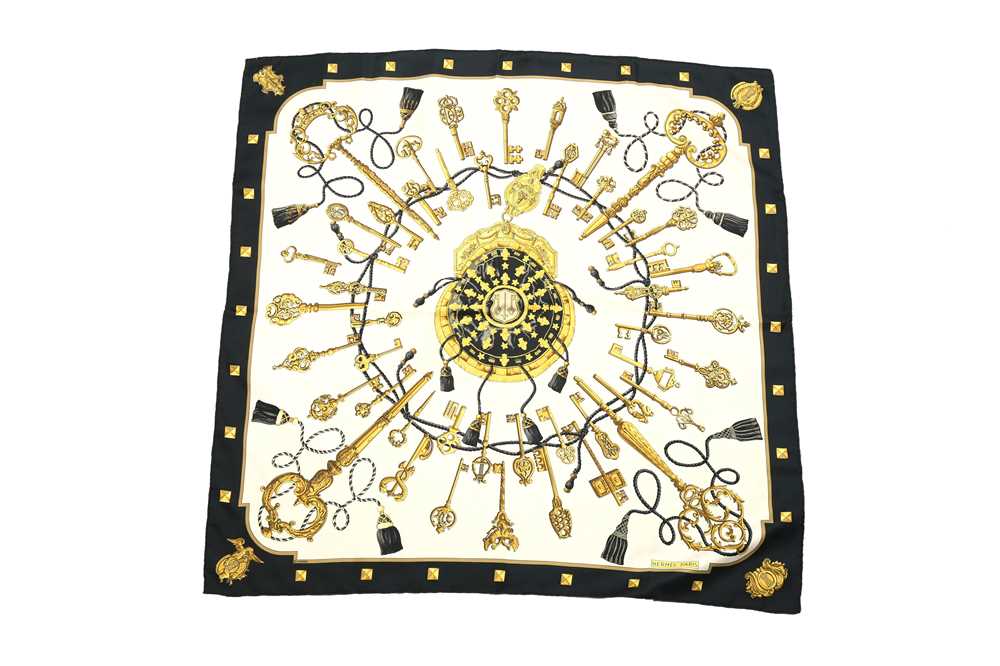 Lot 379 - Hermes Silk Scarf 'Les Clefs' Silk Scarf