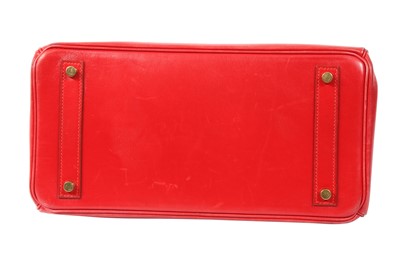 Sold at Auction: Hermes Rouge Vif Box HAC Birkin 32
