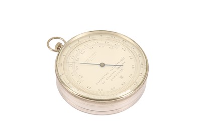 Lot 305 - A LATE 19TH /  EARLY 20TH CENTURY ALTITUDE BAROMETER SIGNED JULES RICHARD, PARIS