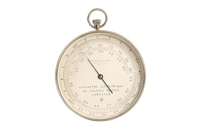 Lot 305 - A LATE 19TH /  EARLY 20TH CENTURY ALTITUDE BAROMETER SIGNED JULES RICHARD, PARIS