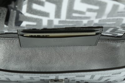 Lot 451 - Fendi Silver PVC Transparent Sequin Mini Baguette Bag