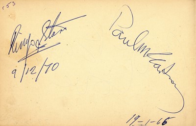 Lot 1017 - Autograph Album.- Incl. Paul McCartney & Ringo Starr