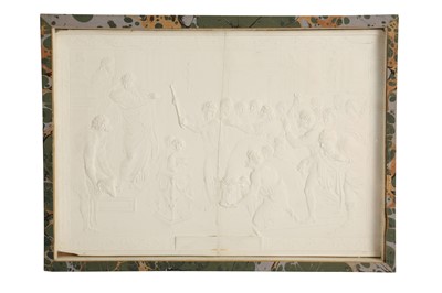 Lot 201 - JOHN HENNING (ENGLISH, 1771-1851): A SET OF SIX PLASTER RELIEFS AFTER RAPHAEL