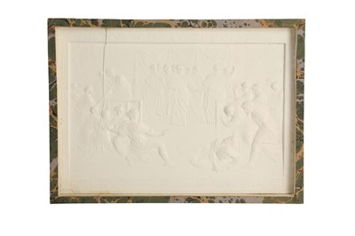 Lot 201 - JOHN HENNING (ENGLISH, 1771-1851): A SET OF SIX PLASTER RELIEFS AFTER RAPHAEL