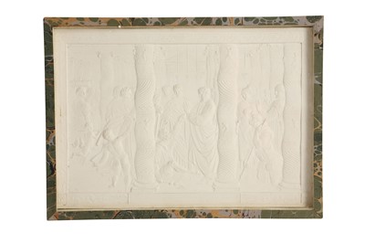 Lot 201 - JOHN HENNING (ENGLISH, 1771-1851): A SET OF SIX PLASTER RELIEFS AFTER RAPHAEL