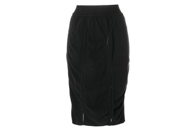 Lot 422 - Alaia Black Knitted Stretch Midi Skirt