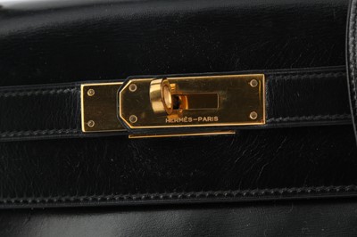Lot 327 - Hermes Black Box Kelly Sellier 28